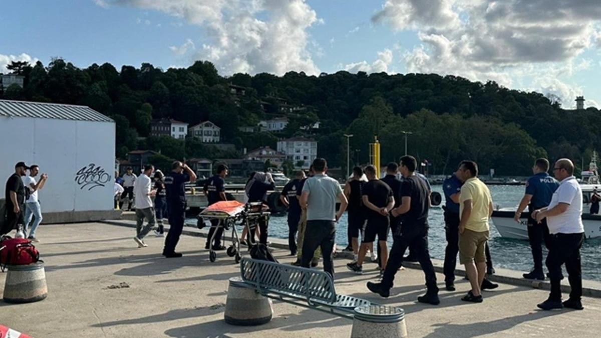 Beykoz'da denize giren Gney Koreli bouldu