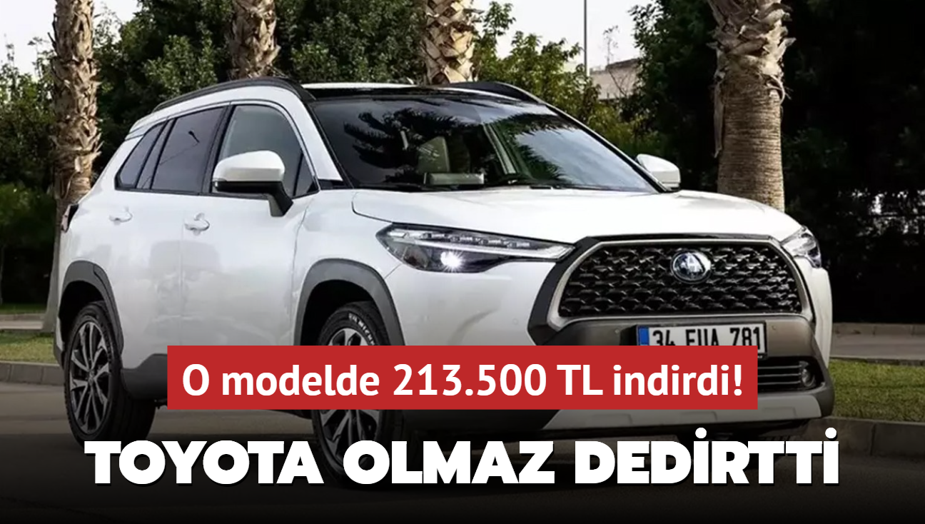 Toyota olmaz dedirtti: O modelde 213.500 TL indirdi! Egea'dan bile ucuz Corolla frsat