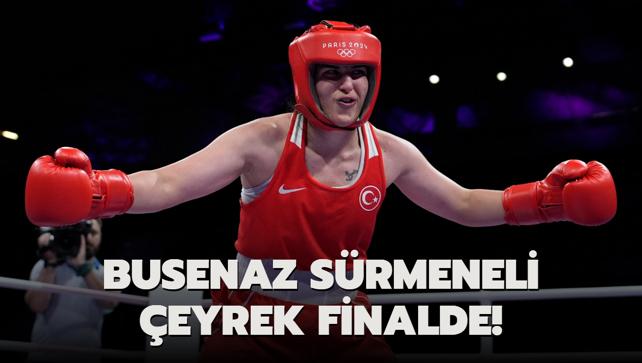 Busenaz Srmeneli eyrek finalde! Milli boksr rakibine ans tanmad