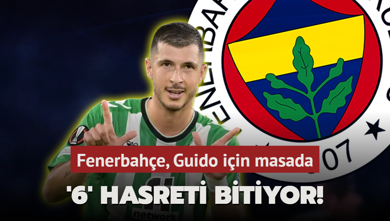 '6' hasreti bitiyor! Fenerbahe, Guido iin masada