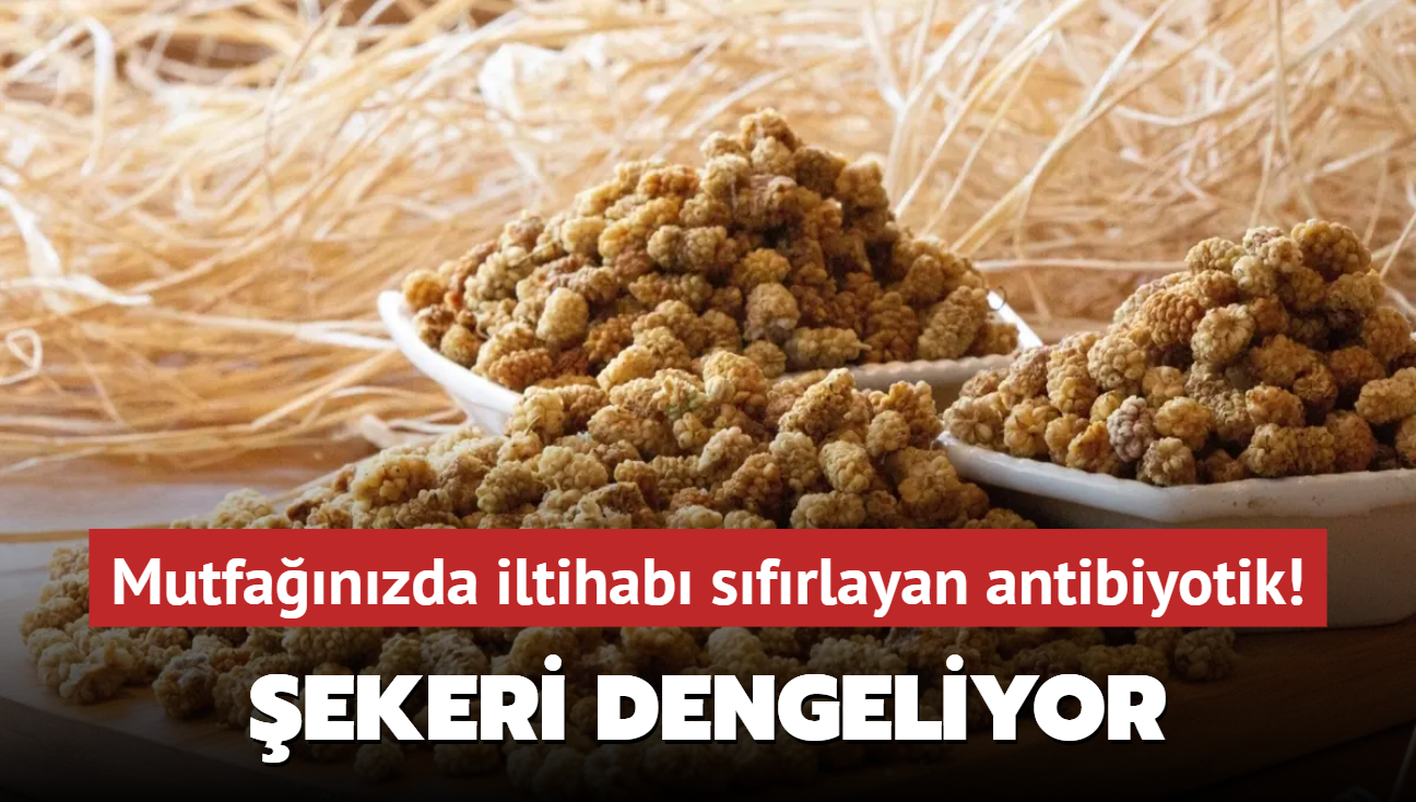 Mutfanzda iltihab sfrlayan antibiyotik! Kolesterol ve ekeri rutine sokuyor