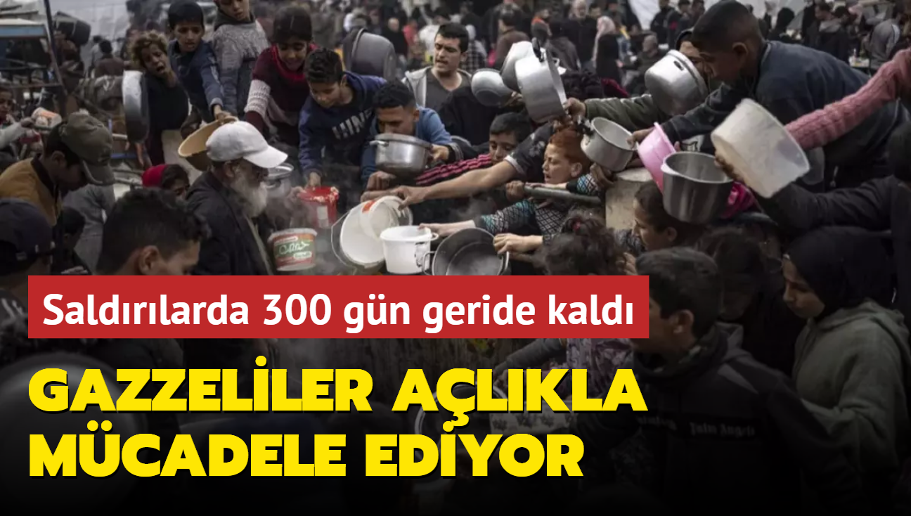 Saldrlarda 300 gn geride kald: Gazzeliler alkla mcadele ediyor