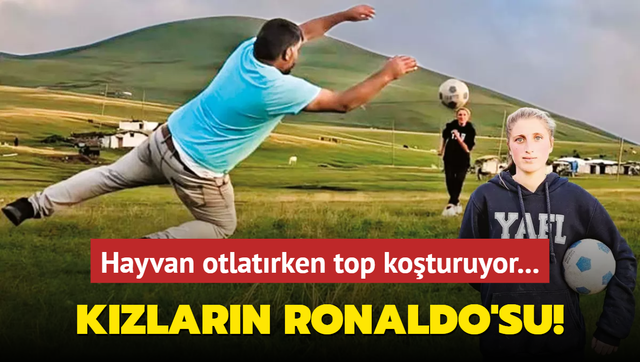 Hayvan otlatrken top koturuyor... Kzlarn Ronaldo'su!