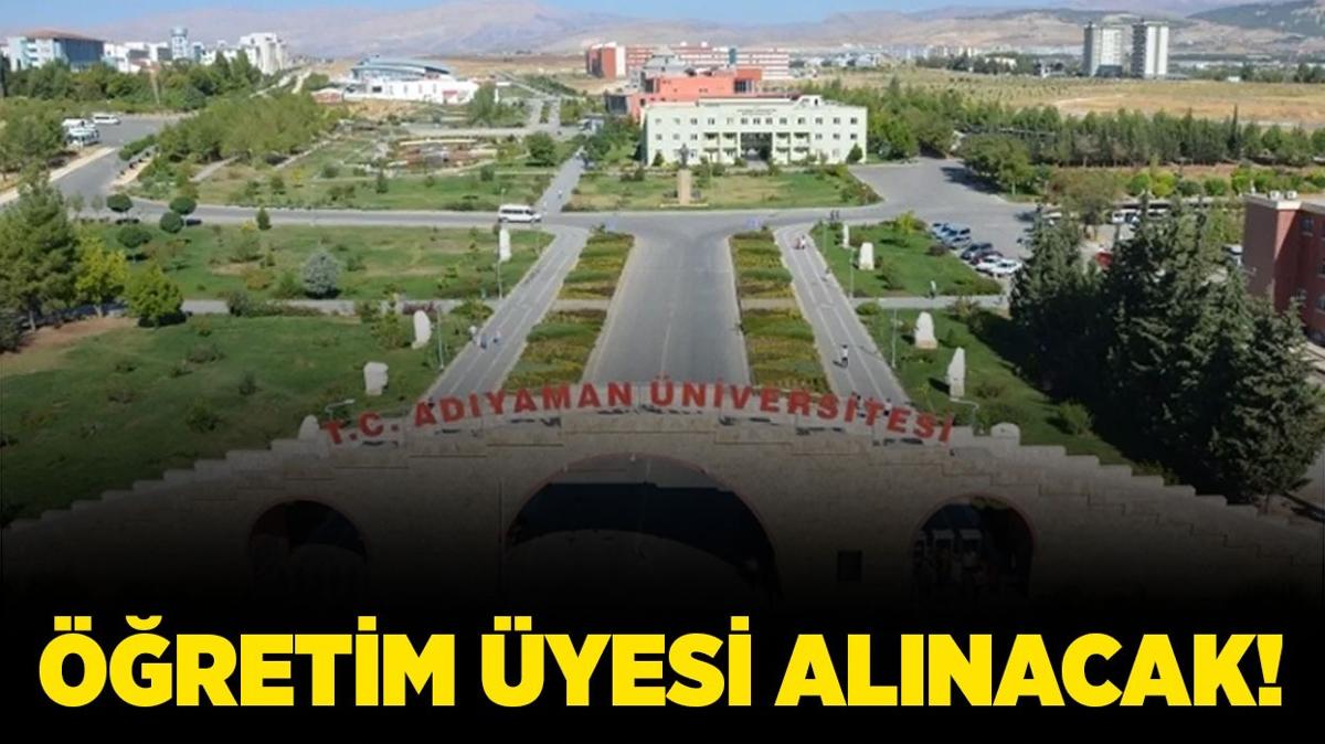 Adyaman niversitesi retim yesi alacak!