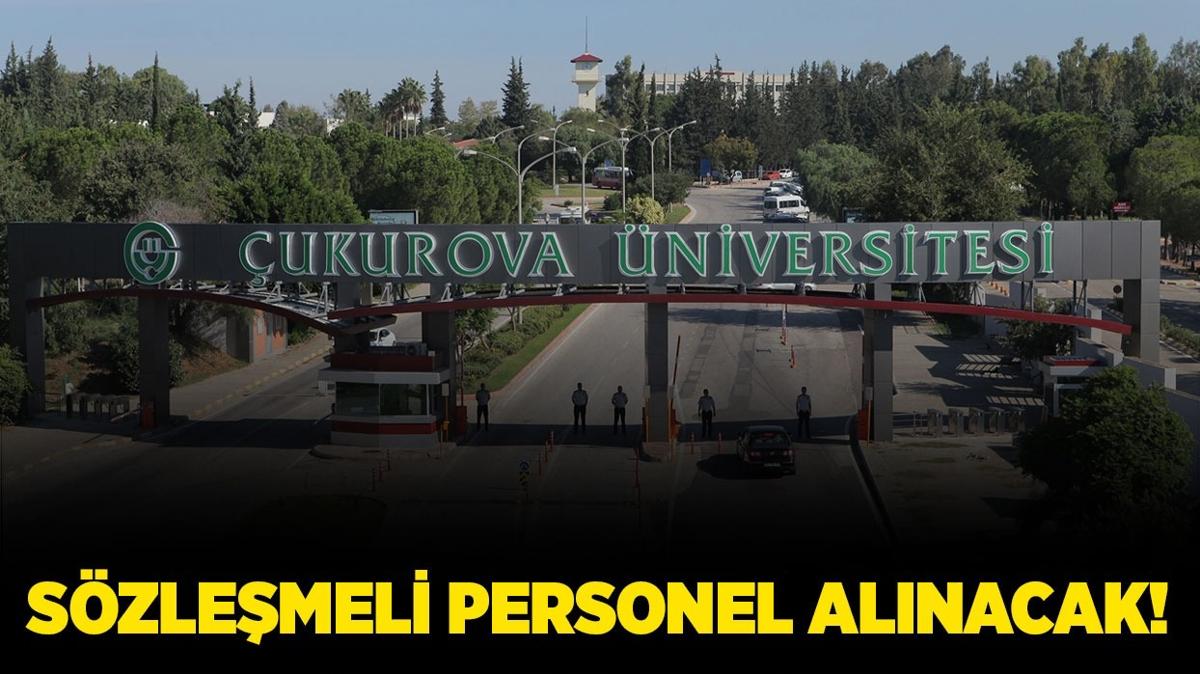 ukurova niversitesi Szlemeli Personel alacak!