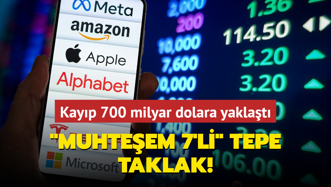 ABD'de "Muhteem 7'li" tepe taklak! Kayp 700 milyar dolara yaklat