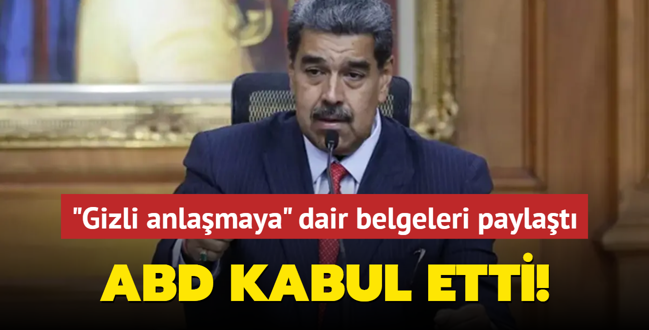 Maduro, "gizli anlamaya" dair belgeleri paylat... ABD, Venezuela'ya yaptrmlar kaldrmay kabul etti