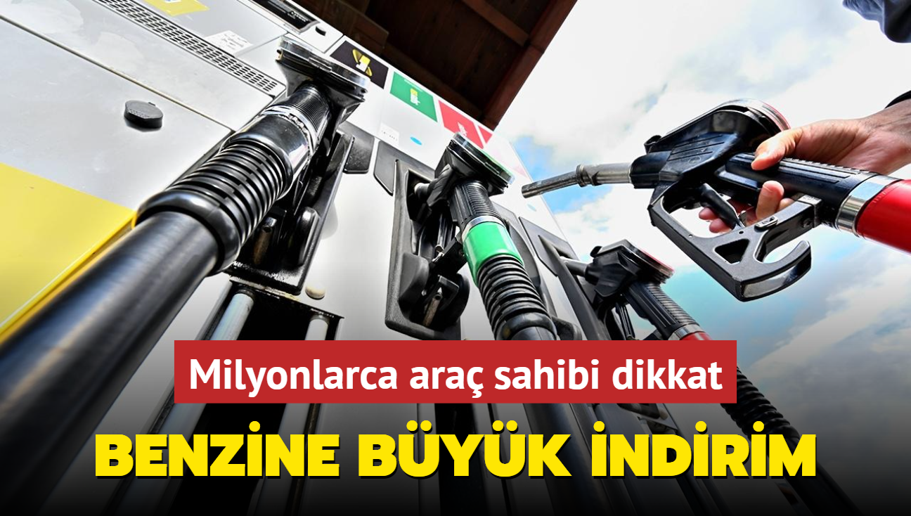 Milyonlarca ara sahibi dikkat! Benzine byk indirim