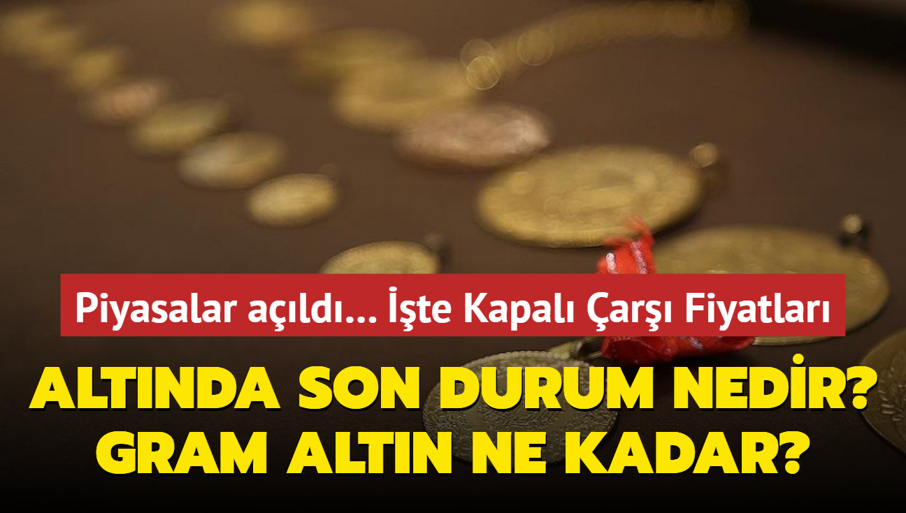 Piyasalar ald Altnda son durum nedir" Gram altn ne kadar" 5 Austos 2024 gncel altn kuru fiyatlar (CANLI)