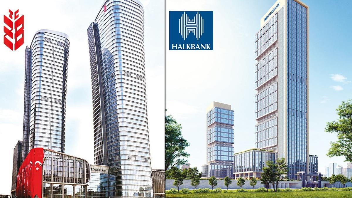 Ziraat Bankas ve Halkbank'tan aklama: Her dnem kr ediyoruz