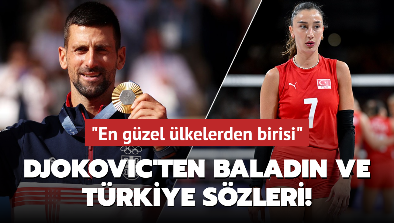 Novak Djokovic'ten Hande Baladn ve Trkiye szleri! "En gzel lkelerden birisi"