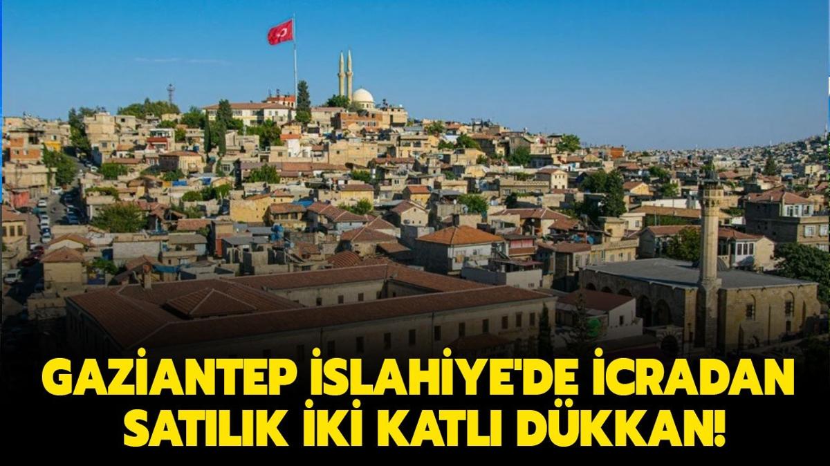 Gaziantep slahiye'de icradan satlk iki katl dkkan!