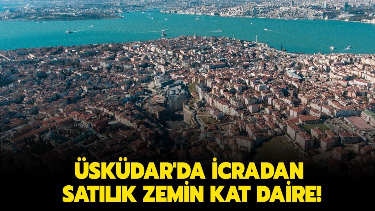 skdar'da icradan satlk zemin kat daire!