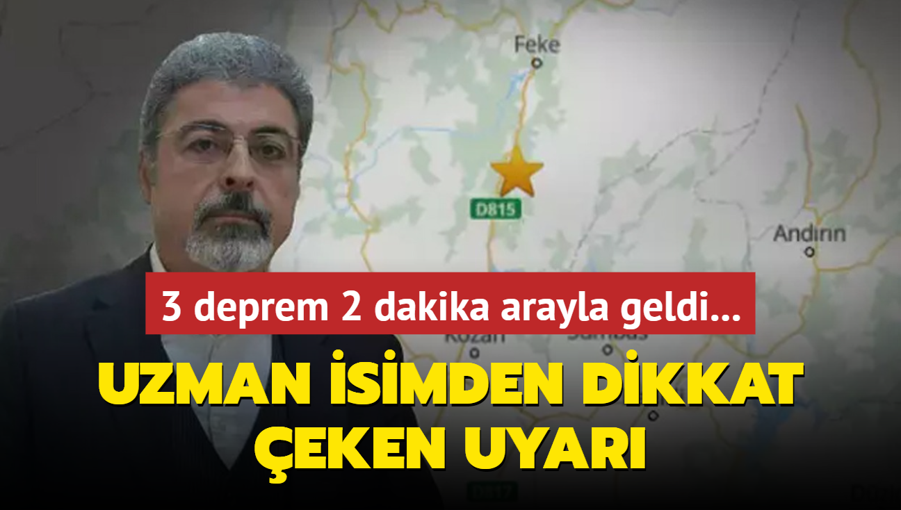 3 deprem 2 dakika arayla geldi... Uzman isimden dikkat eken uyar