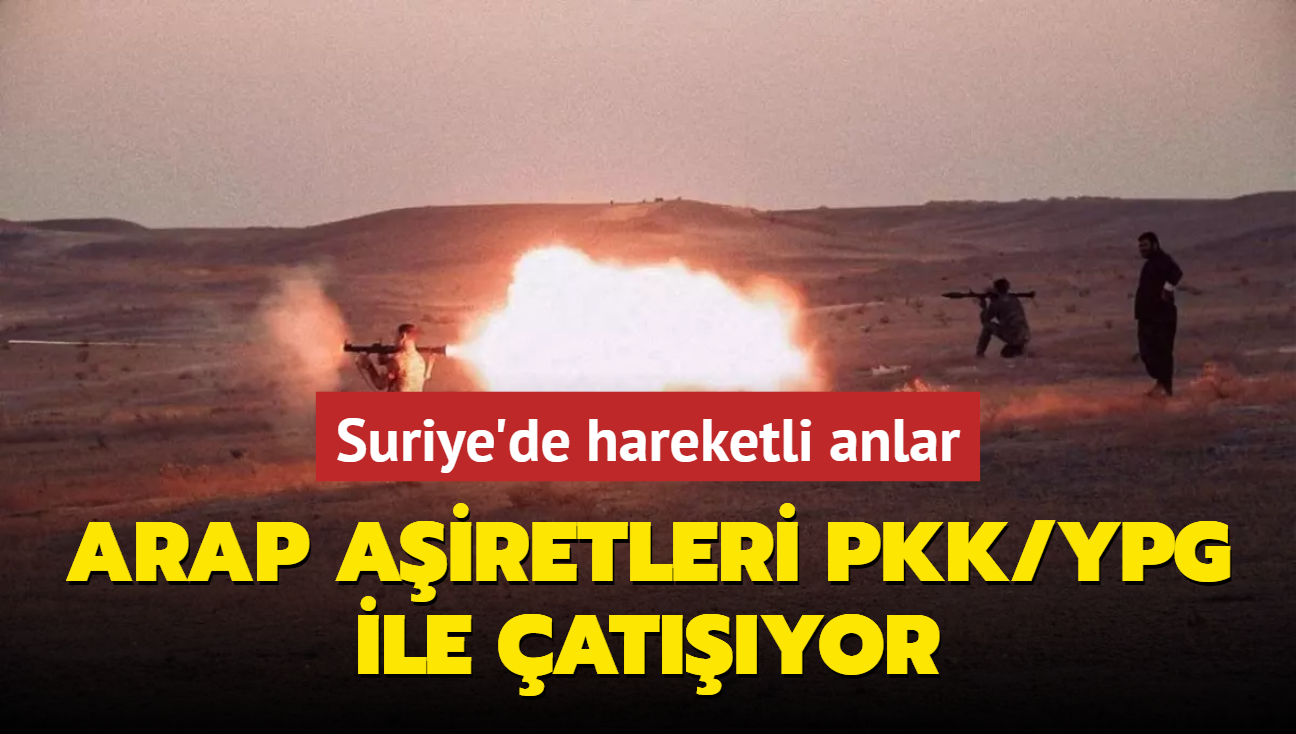 Deyrizor'da Arap airetleri ile ABD destekli terr rgt PKK/YPG birok noktada atyor