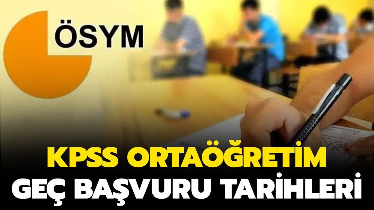 KPSS ortaretim ge bavuru bitti mi" KPSS ortaretim snav ne zaman"