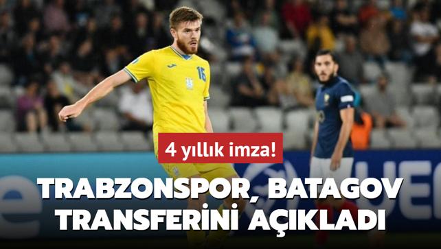 Trabzonspor, Arseniy Batagov transferini aklad! 4 yllk imza