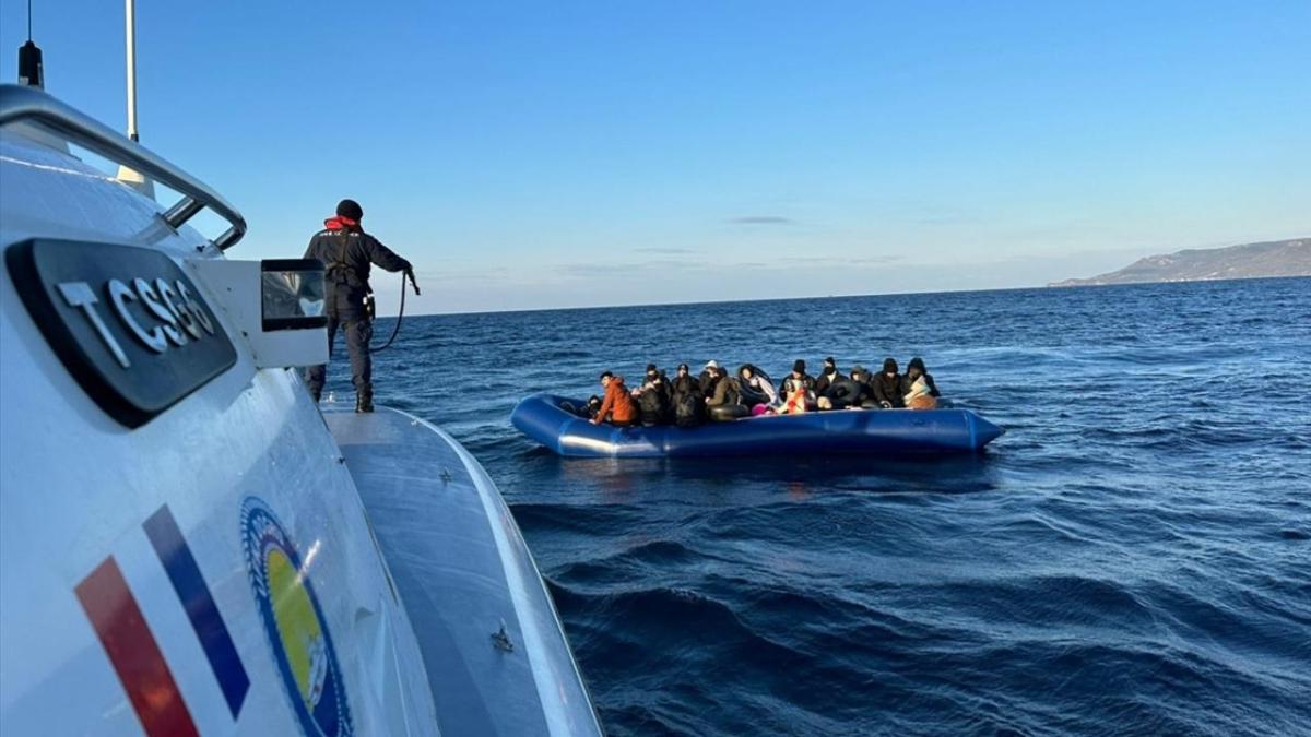 Ayvalk'ta dzensiz gmenler boulmaktan kurtarld
