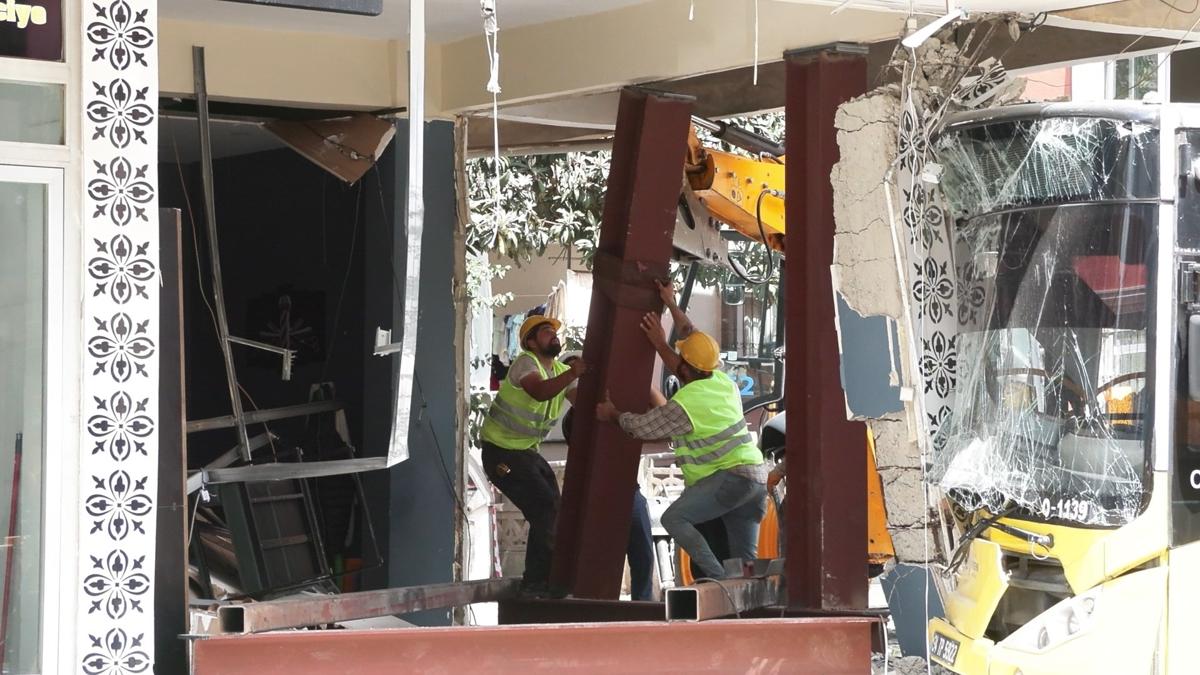 ETT'nin arpt binann kolonlar otobsn ekilmesi iin glendirildi
