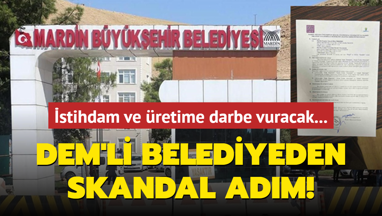 DEM'li belediyeden skandal adm! stihdam ve retime darbe vuracak