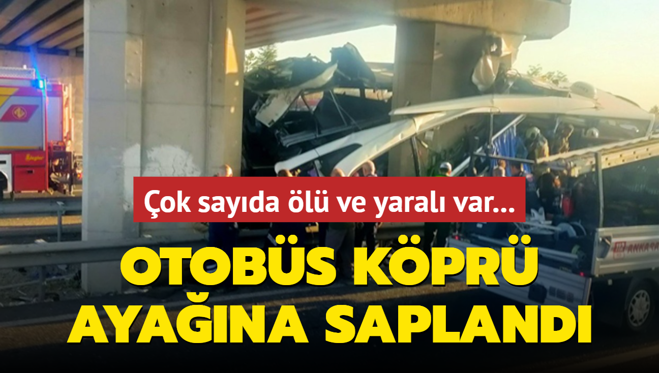 Otobs kpr ayana sapland: ok sayda l ve yaral var