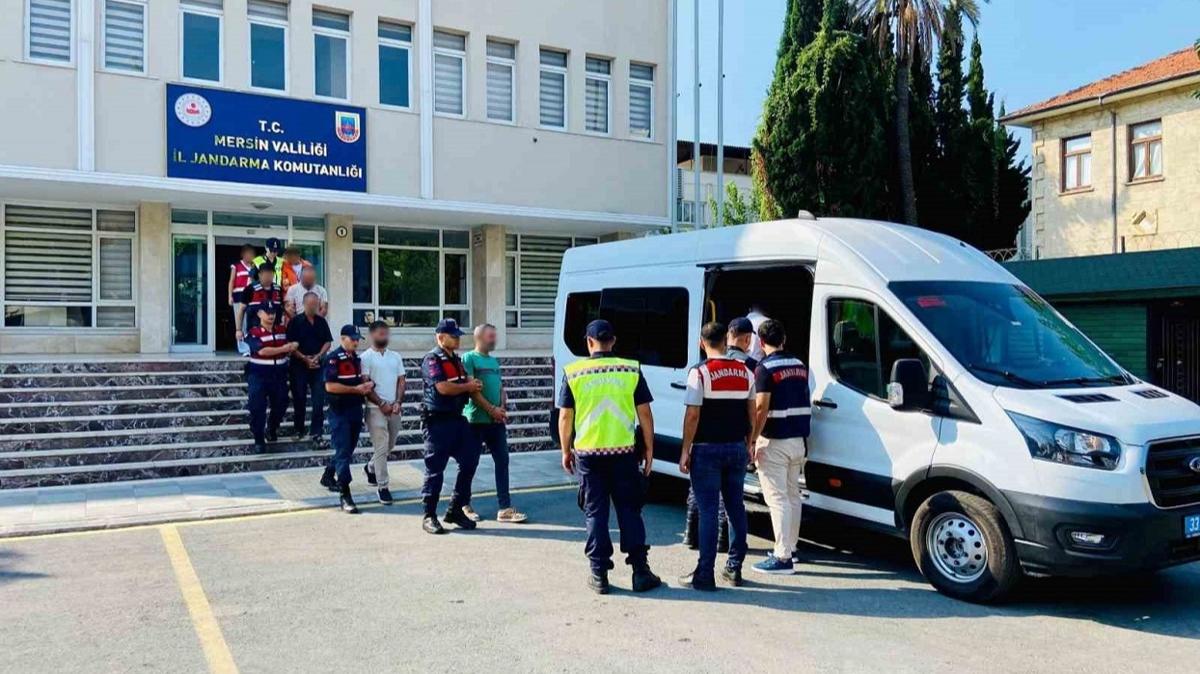 Mersin'de 3 ilede e zamanl operasyon: 9 pheli yakaland