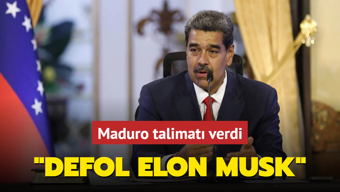 Venezuela Devlet Bakan Maduro talimat verdi: Defol Elon Musk