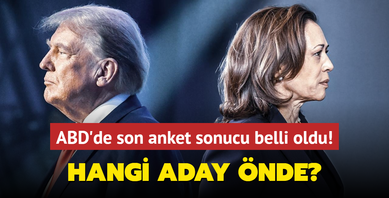 ABD'de son anket sonucu belli oldu! Hangi aday nde"