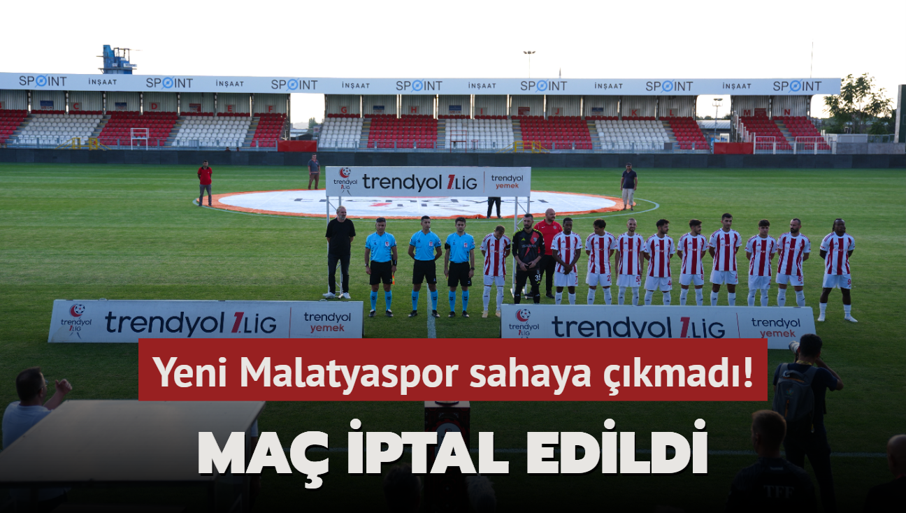 Ma iptal edildi! Yeni Malatyaspor sahaya kmad