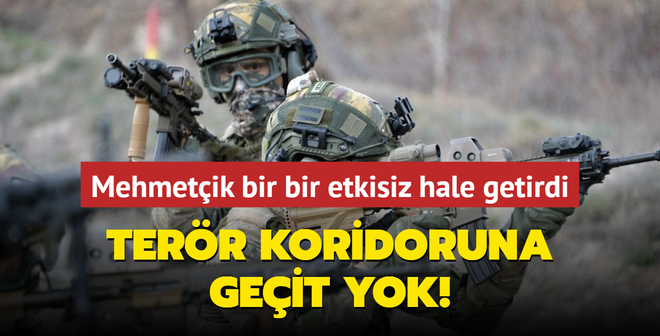 Terr koridoruna geit yok! Mehmetik bir bir etkisiz hale getirdi