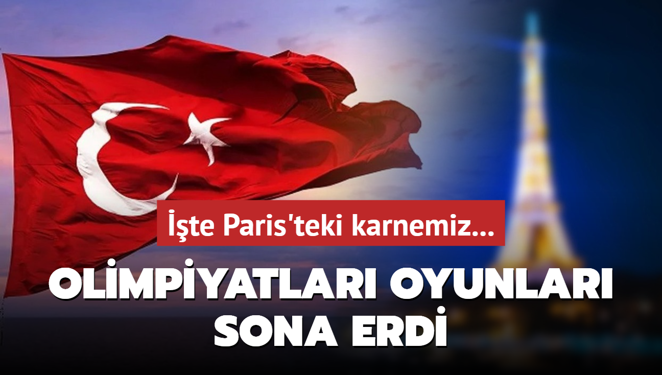 Olimpiyatlar Oyunlar sona erdi! te Paris'teki karnemiz...