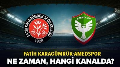 Fatih Karagmrk-Amedspor ma ne zaman, saat kata? Karagmrk-Amedspor ma hangi kanalda?