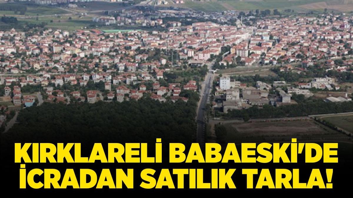 Krklareli Babaeski'de icradan satlk tarla!