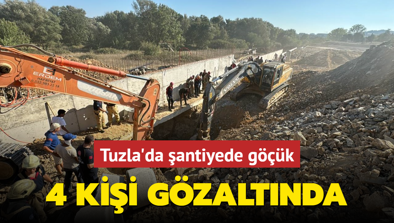 Tuzla'da antiyede gk! 4 kii gzaltnda