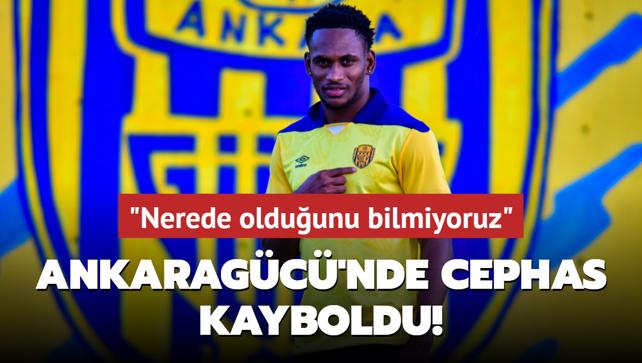 Ankaragc'nde Renaldo Cephas kayboldu! "Nerede olduunu bilmiyoruz"