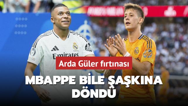 Mbappe bile akna dnd! Arda Gler frtnas