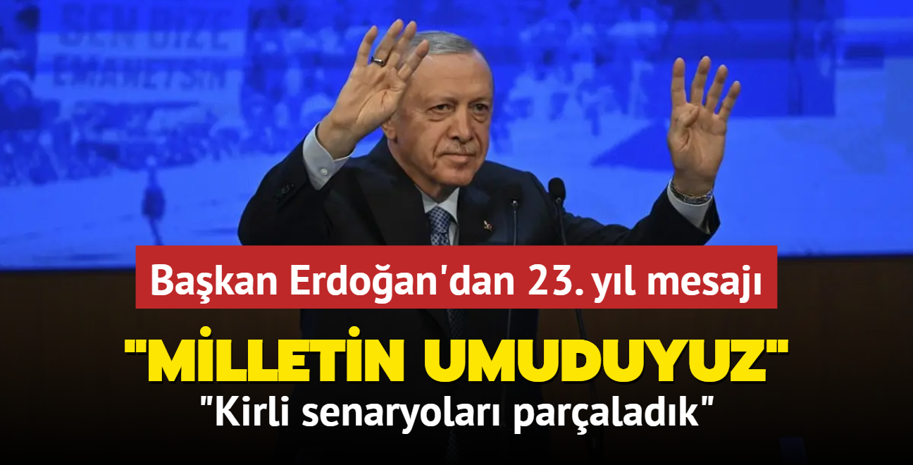 AK Parti 23 yanda... Bakan Erdoan: Milletin umuduyuz