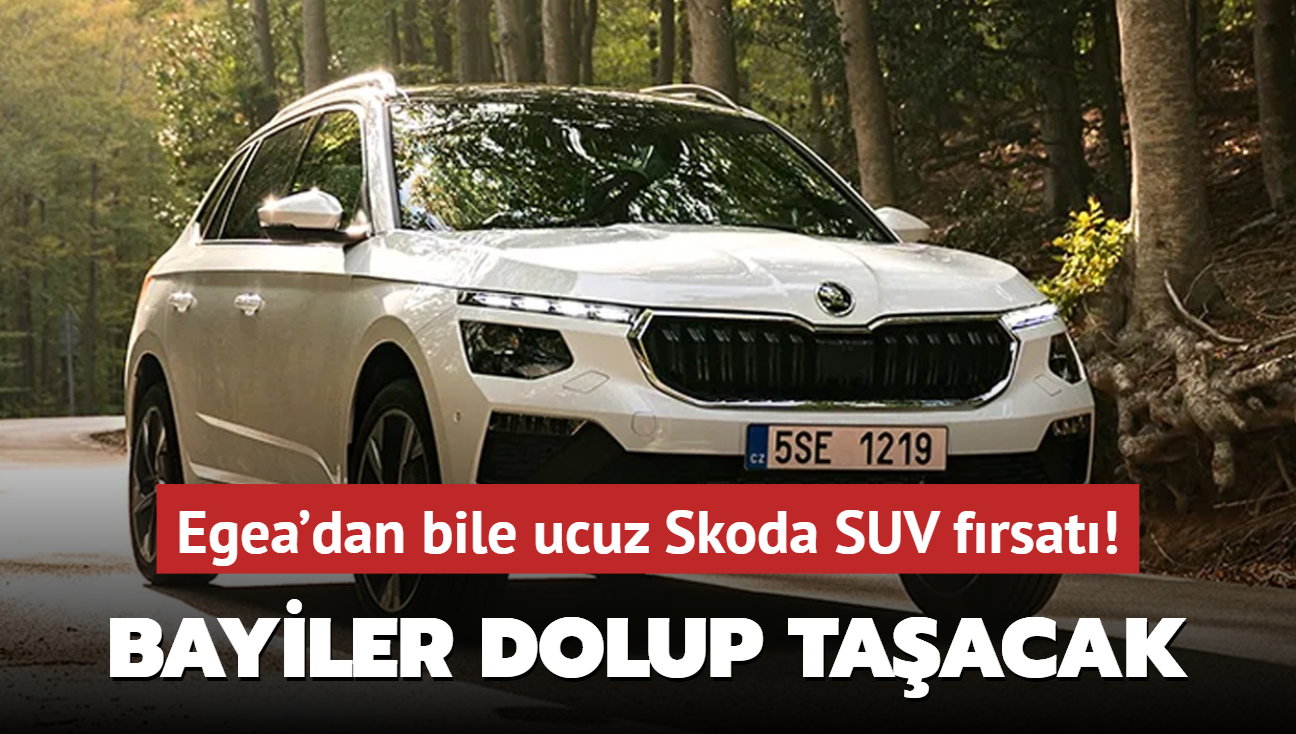 Otomotiv devi olmaz dedirtti: Bayiler dolup taacak! Egea'dan bile ucuz Skoda SUV frsat