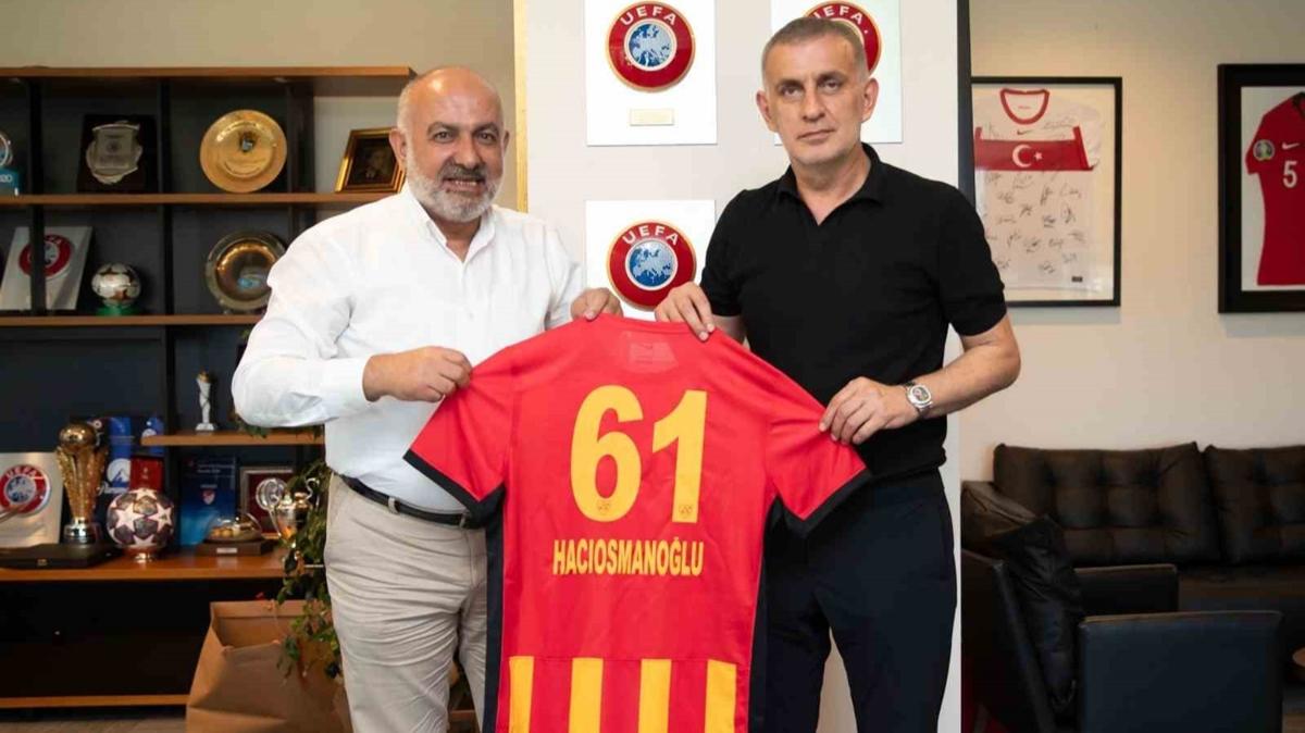 Kayserispor Bakan Ali aml'dan TFF Bakan brahim Hacosmanolu'na ziyaret