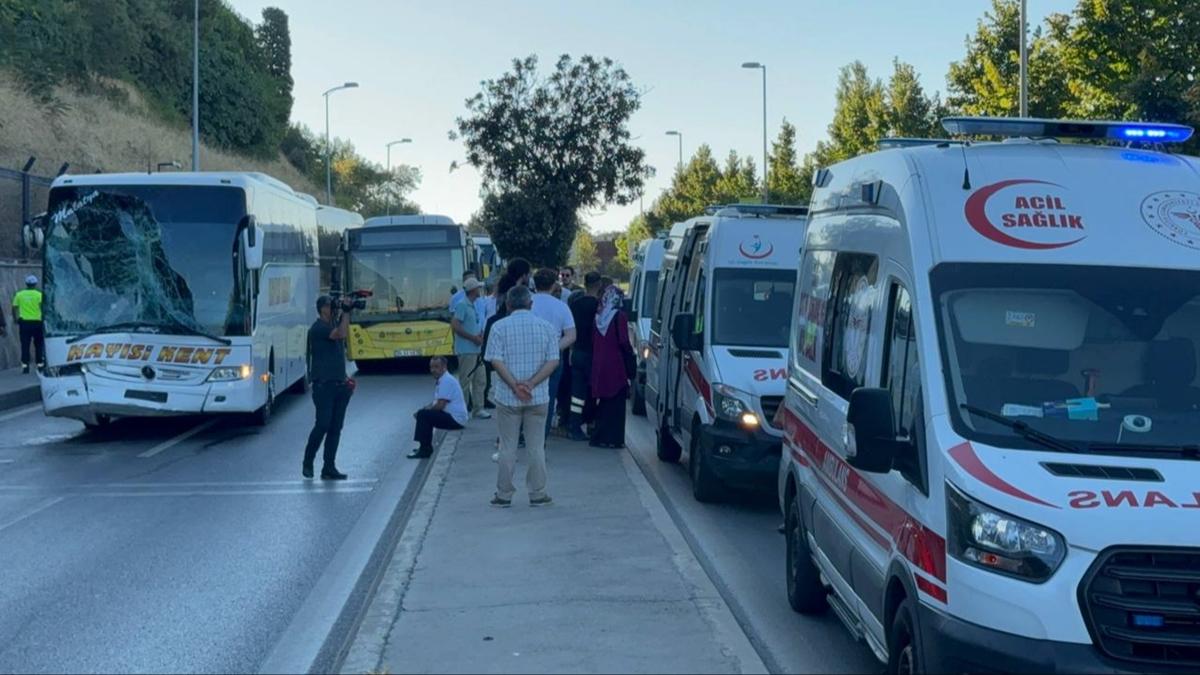 skdar'da yolcu otobs ETT otobsne arpt: 3 yaral