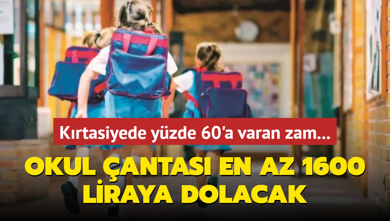 Okul antas en az 1600 liraya dolacak