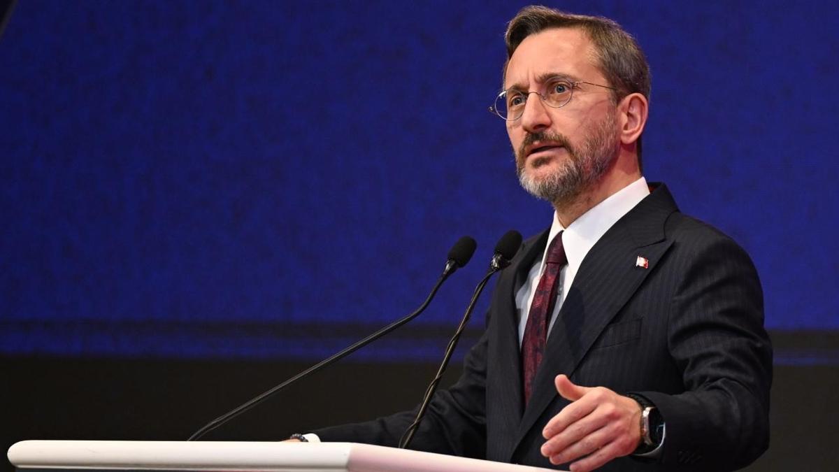 letiim Bakan Fahrettin Altun'dan "Filistin" mesaj