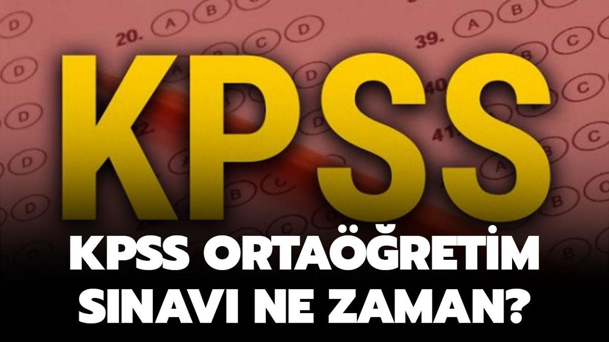 KPSS ortaretim snav ne zaman" 2024 KPSS ortaretim snav iin geri saym balad!