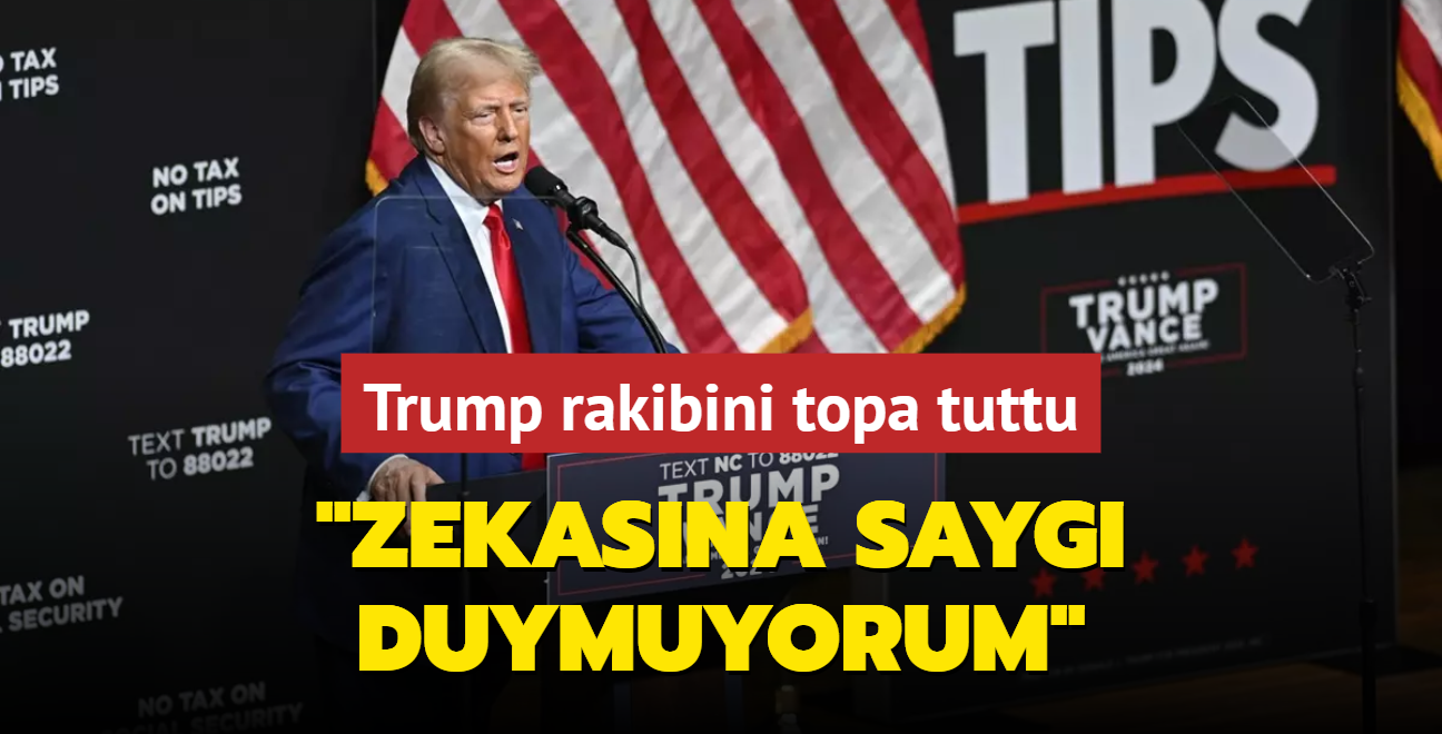 Donald Trump rakibini topa tuttu: Zekasna sayg duymuyorum