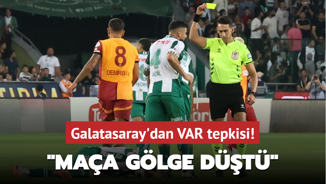 Galatasaray'dan VAR tepkisi! "Maa glge dt"