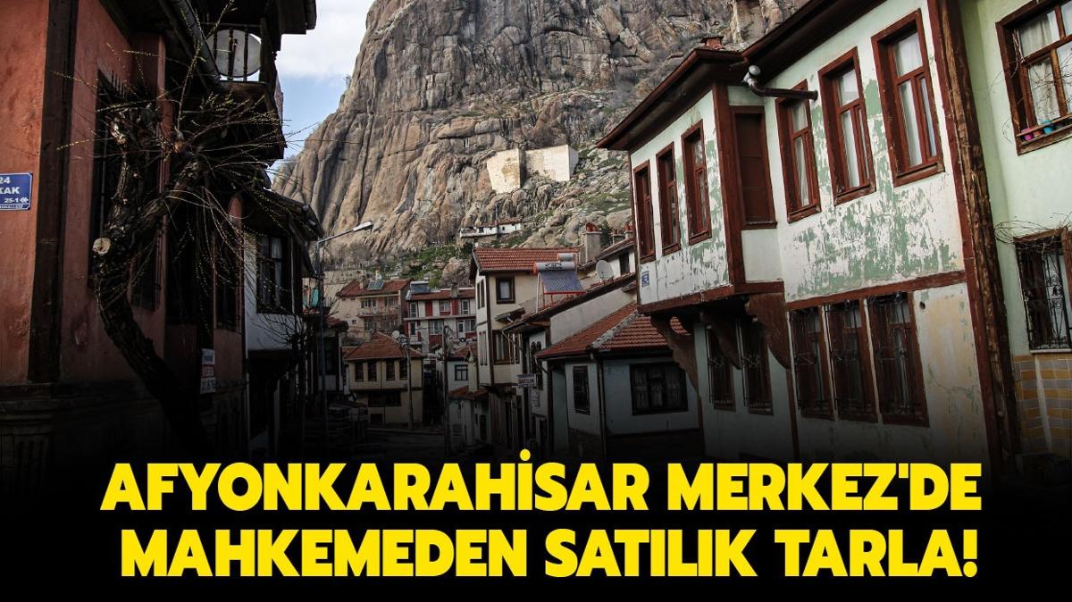 Afyonkarahisar Merkez'de mahkemeden satlk tarla!