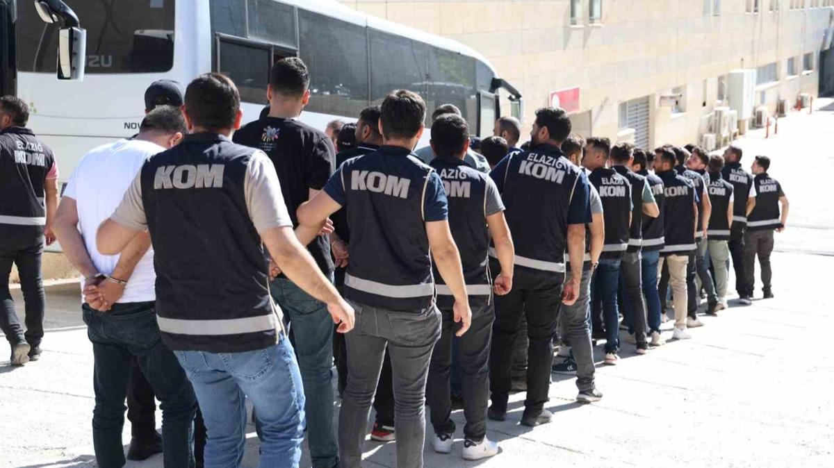 Elaz'da Kuyu-16 operasyonu: 17 pheli adliyeye sevk edildi