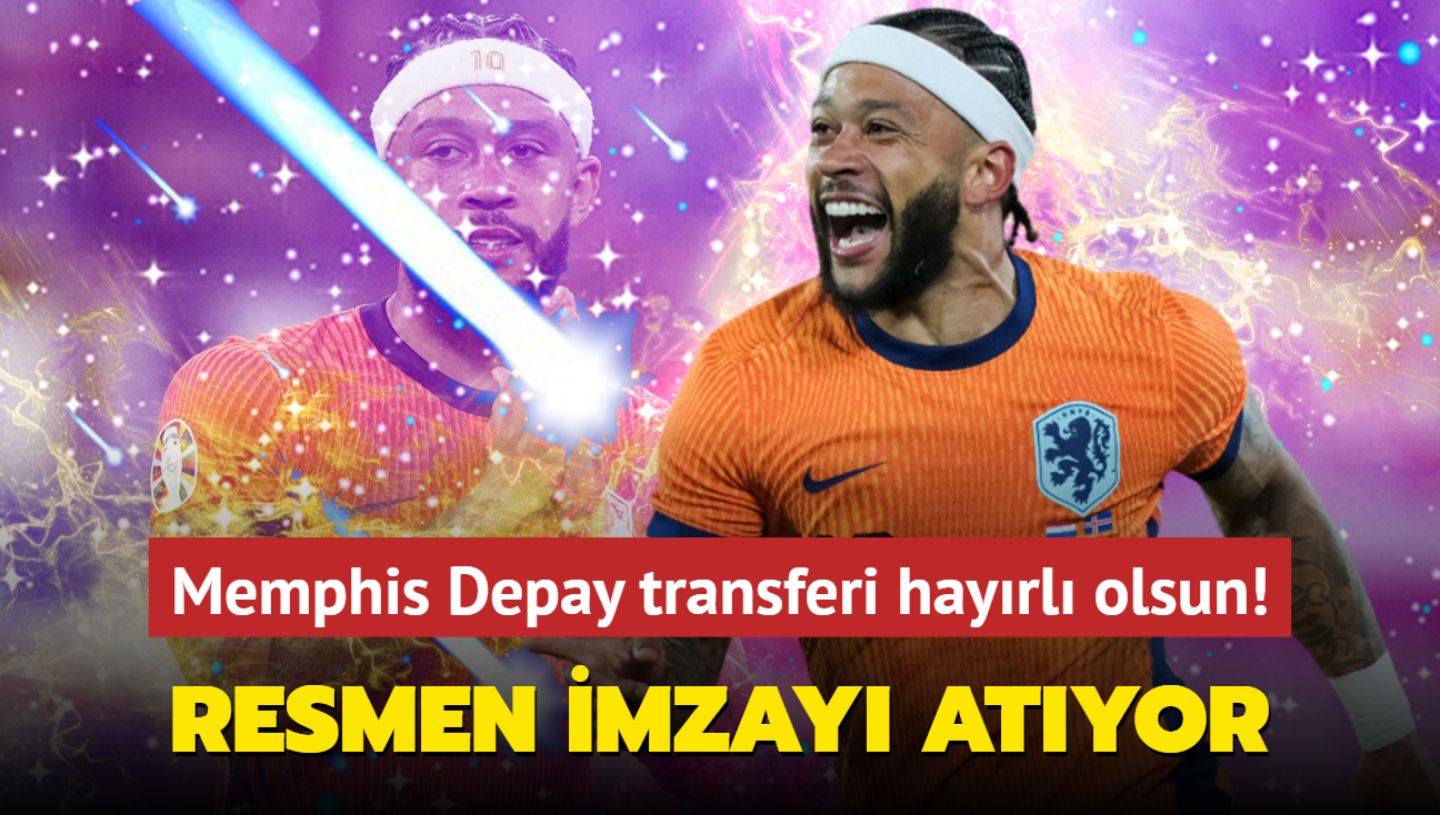 Ve bu i bitti: Memphis Depay transferi hayrl olsun! Resmen imzay atyor