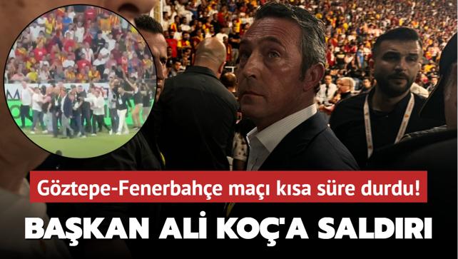 Gztepe-Fenerbahe ma ksa sre durdu! Bakan Ali Ko'a saldr