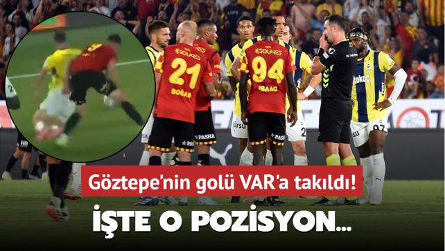 Gztepe'nin gol VAR'a takld! te o pozisyon...